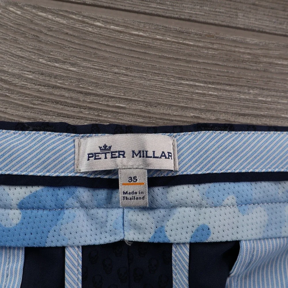 Peter Millar Carrboro Skull Performance Short Men's 35 All Over Print Golf